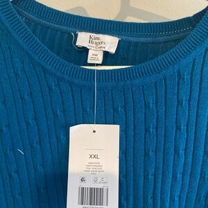Kim Rogers Teal Sweater XXL